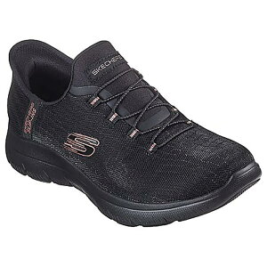 XPb`[Y T~bc V[Y fB[X i Black Mesh / Black / Rose Gold Trim j | SKECHERS Summits shoes Women [t]