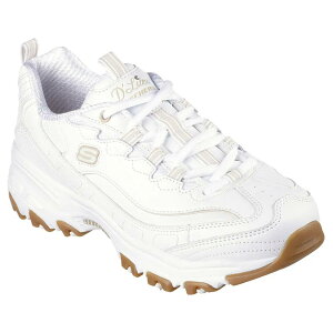 �X�P�b�`���[�Y D´���C�c �V���[�Y ���f�B�[�X �i White Leather / Duraleather / Gum Trim �j | SKECHERS D´Lites shoes Women [t]