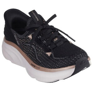 �X�P�b�`���[�Y D´���b�N�X ���F�C�p�[ �V���[�Y ���f�B�[�X �i Black Knit / Rose Gold Trim �j | SKECHERS D´Lux Vapor shoes Women [t]