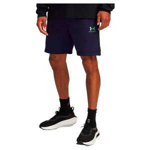 A_[A[}[ ACR t[X e[sO V[c i Midnight Navy / Cyber Green j | UNDER ARMOUR Icon Fleece Taping shorts [t]