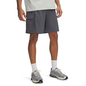 �A���_�[�A�[�}�[ �o�C�u �E�[���� �V���[�c �i Castlerock / Black �j | UNDER ARMOUR Vibe Woven shorts [t]
