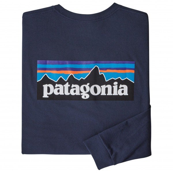 PATAGONIA L S P-6 Logo Responsibili-Tee 値下げしました 即納 レスポンシビリティー ●手数料無料!! メンズ Navy P-6ロゴ ロングスリーブ Tシャツ セール特価品 パタゴニア Classic