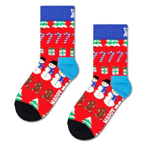 nbs[\bNX I[ AC g tH[ NX}X K[Y \bNX i Red j | HAPPY SOCKS All I Want For Christmas Girls socks [t]