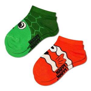 nbs[\bNX ^[g K[Y V[g \bNX 2yA i Green j | HAPPY SOCKS Turtle Girls short socks 2 pairs [t]
