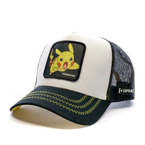 �L���b�v�X���u �s�J�`���E �L���b�v �i White/Black �j | CAPSLAB Pikachu Cap [t]