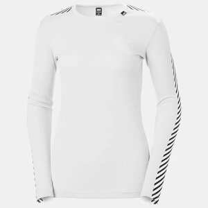 �w���[�n���Z�� ���t�@ �N���[ �����O�X���[�u �x�[�X ���C���[ ���f�B�[�X �i White �j | HELLY HANSEN Lifa Crew Long Sleeve Base Layer Women [t]