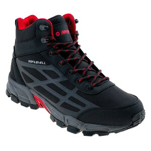 nCebN ~gR ~bh _us[ nCLOu[c i Black / Tango Red j | HI-TEC Mitoko Mid WP Hiking Boots [t]