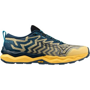 ~Ym EF[u _C` 8 gC jO V[Y i Flax / Black / Blue Wing Teal j | MIZUNO Wave Daichi 8 trail running shoes [t]