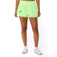 アシックス マッチ レーザーカット ショーツ レディース （ IlluminateGreen ） | ASICS Match Laser Cut…
