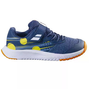 �o�{�� �p���V���� �I�[���R�[�g �e�j�X�V���[�Y �W���j�A �i Blue/Yellow �j | BABOLAT Pulsion All Court Tennis Shoes Junior [t]