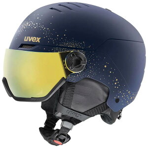 �E�x�b�N�X �E�H���e�b�h ���B�Y �E�[�}�� �o�C�U�[ �w�����b�g �i PolarSparklesGoldMatt �j | UVEX Wanted vis woman visor helmet [t]