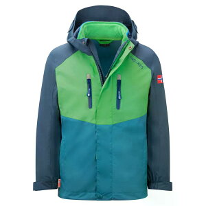 �g���[���L�b�Y �u���b�Q�� �W���j�A �W���P�b�g �i FreshGreen/MysticBlue/DarkMarine �j | TROLLKIDS Bryggen Junior Jacket [t]