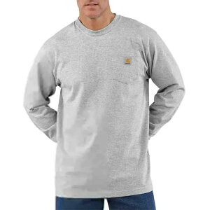 CARHARTT K126 Pocket Loose Fit long sleeve T-shirt �i HeatherGrey �j [t]