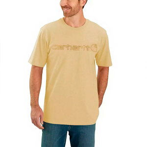 CARHARTT Core Logo Relaxed Fit short sleeve T-shirt �i BeachHeather �j [t]