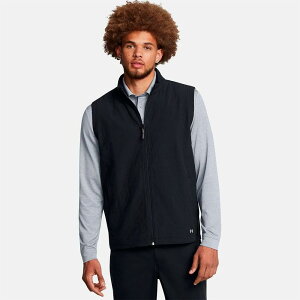 A_[A[}[ St hCu v Xg[ CV[ebh xXg i Black / Metallic Silver j | UNDER ARMOUR GOLF Drive Pro Storm Insulated Vest [t]