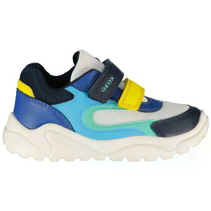 �W�F�I�b�N�X �`���t�`���t �x�r�[ �X�j�[�J�[ �i White/Navy �j | GEOX Ciufciuf Baby Sneakers [t]