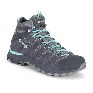 AN Ae Cg ~bh SAebNX nCLOu[c fB[X i Anthracite / Light Blue j | AKU Alterra Lite Mid Goretexhiking boots Women [t]