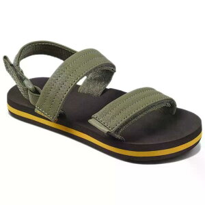 ���[�t ���g�� �A�q �R���o�[�`�u�� �W���j�A �T���_�� �i Brown/Olive �j | REEF Little Ahi Convertible Junior Sandals [t]