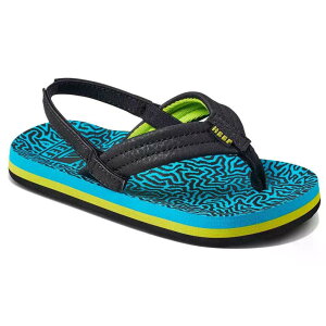 ���[�t ���g�� �A�q �W���j�A �T���_�� �i BlueCoral �j | REEF Little Ahi Junior Sandals [t]