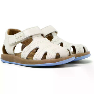 �J���y�[�� �r�`�� �t�@�[�X�g�E�H�[�J�[�Y �T���_�� �W���j�A �i WhiteNatural �j | CAMPER Bicho First Walkers Sandals Junior [t]
