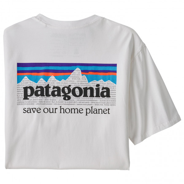 PATAGONIA - P-6 Mission Organic T-Shirt オーガニック Tシャツ P-6ミッション 【数々のアワードを受賞】 White パタゴニア メンズ ≪超目玉 12月≫