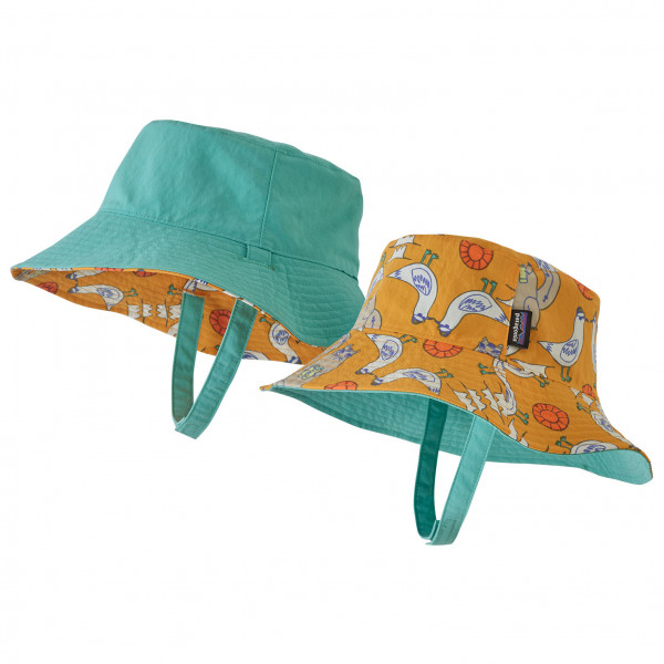 【はこぽす対応商品】 PATAGONIA - Kid's Sun Bucket Hat パタゴニア ベビー バケツ ハット Real サン Multi 子ども用 Saffron Locals ランキング上位のプレゼント