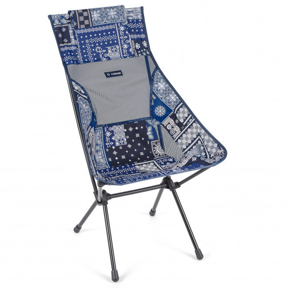 HELINOX - Sunset Chair ヘリノックス Blue Bandanna Quilt キャンピングチェア 最新 毎日がバーゲンセール