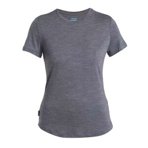 �A�C�X�u���[�J�[ �����m 125 �N�[�����C�g �X�t�B�A III �V���[�g �X���[�u T�V���c ���f�B�[�X �i Midnight Navy Heather �j | ICEBREAKER Merino 125 Cool-Lite Sphere III short sleeve T-shirt Women [t]