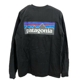 【在庫処分】【 即納 】 パタゴニア ◆ ロングスリーブ P-6 ロゴ レスポンシビリティー メンズ （ Black ） | PATAGONIA L/S P6 Logo ResponsibiliTee
