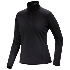 アークテリクス ロー ジップネック レディース ( Black ) | ARC'TERYX Women's Rho Zip Neck