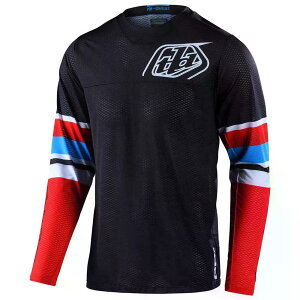 �g���C���[ �f�U�C���Y GP �G�A ���[�v�h �����O�X���[�u MTB �W���[�W �i Red/Black �j | TROY LEE DESIGNS GP Air Warped Long Sleeve MTB Jersey [t]