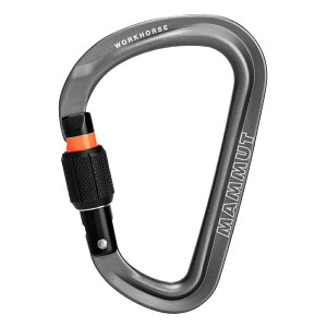 �}���[�g ���[�N�z�[�X HMS �X�N�����[�Q�[�g �X�i�b�v �t�b�N �i Grey �j | MAMMUT Workhorse HMS Screwgate Snap Hook [t]