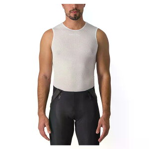 �J�X�e�� �v�� ���b�V�� 2.0 �X���[�u���X �x�[�X���C���[ �i White �j | CASTELLI Pro Mesh 2.0 sleeveless base layer [t]