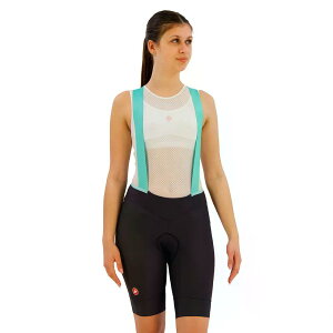 �J�X�e�� �v���} 2 DT �r�u�V���[�c ���f�B�[�X �i DarkGrey/PoolBlue �j | CASTELLI Prima 2 DT bib shorts Woman [t]