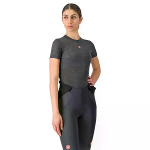 �J�X�e�� ���f�B�I �V���[�g�X���[�u �x�[�X���C���[ ���f�B�[�X �i MelangeGrey �j | CASTELLI Medio short sleeve base layer Woman [t]