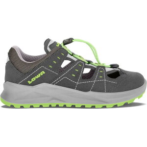 ���[�o�[ �A���I�\ �T���_�� �L�b�Y �i Graphite / Lime �j | LOWA Arioso sandals Kids [t]