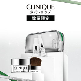 【数量限定｜Holiday】クリニーク 選べるイーブン ベター ベースメイク セット ( ブライトニング ルース パウダー C )CLINIQUE | ルースパウダー フェイスパウダー 粉 トーンアップ コスメ ギフト プレゼント コフレ 限定セット