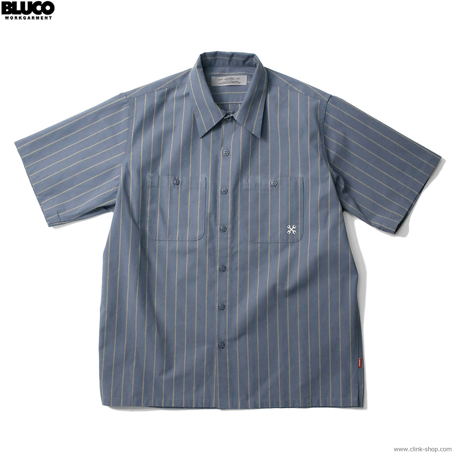 BLUCO ブルコ BLUCO STANDARD WORK SHIRT S S [0108-3A01] メンズ トップス ワークシャツ 半袖