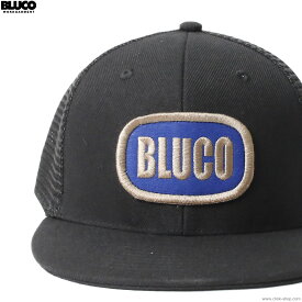 BLUCO ブルコ BLUCO 6-PANEL MESH CAP -PATCH- (BLACK) [143-61-025] メンズ ヘッドギア キャップ