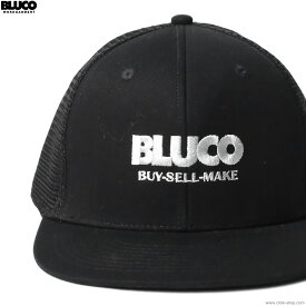 BLUCO ブルコ BLUCO 6PANEL MESH CAP - Logo - (BLACK) [143-61-001] メッシュキャップ