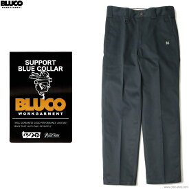 2025年春新作 BLUCO ブルコ ワークパンツ メンズ オールシーズン ポリエステル65％ 綿35％ ネイビー M-XL BLUCO STANDARD WORK PANTS (BLUCO BLUE) [151-41-004] ボトムス チノ スタンダード 定番