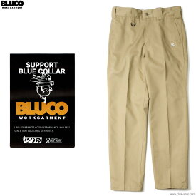 2025年春新作 BLUCO ブルコ ワークパンツ メンズ オールシーズン ポリエステル65％ 綿35％ カーキ M-XL BLUCO STANDARD WORK PANTS (KHAKI) [151-41-004] ボトムス チノ スタンダード 定番