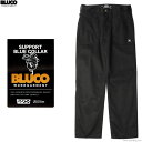 SALE セール 10％OFF 2025年春新作 BLUCO ブルコ ワークパンツ メンズ オールシーズン ポリエステル65％ 綿35％ ブラック M-XL BLUCO SAILOR WORK PANTS (BLACK) [151-41-008] ボトムス チノ スタンダード 定番 セーラーパンツ