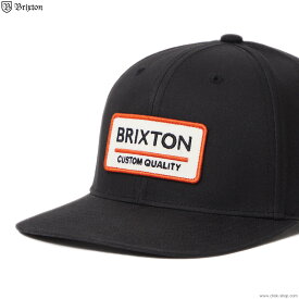 SALE セール 10％OFF BRIXTON ブリクストン BRIXTON PALMER PROPER X MP SNAPBACK CAP (BLACK) メンズ ヘッドギア キャップ