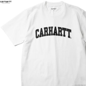 CARHARTT WIP カーハート CARHARTT WIP S/S UNIVERSITY T-SHIRT (WHITE) メンズ Tミドルオンスシャツ 半袖 レギュラーフィット カレッジロゴ