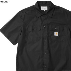 CARHARTT WIP カーハート CARHARTT WIP S/S CRAFT SHIRT (BLACK) メンズ 半袖シャツ TCポプリンワーク 定番