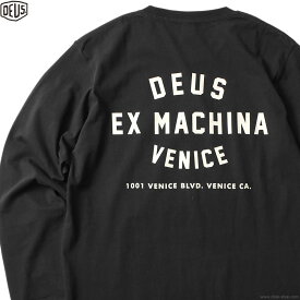 DEUS EX MACHINA デウス エクス マキナ DEUS EX MACHINA VENICE LONG SLEEVE (BLACK) メンズ Tシャツ 長袖 ロンT