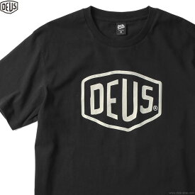 DEUS EX MACHINA デウス エクス マキナ DEUS EX MACHINA SHIELD TEE (BLACK) メンズ Tシャツ 半袖