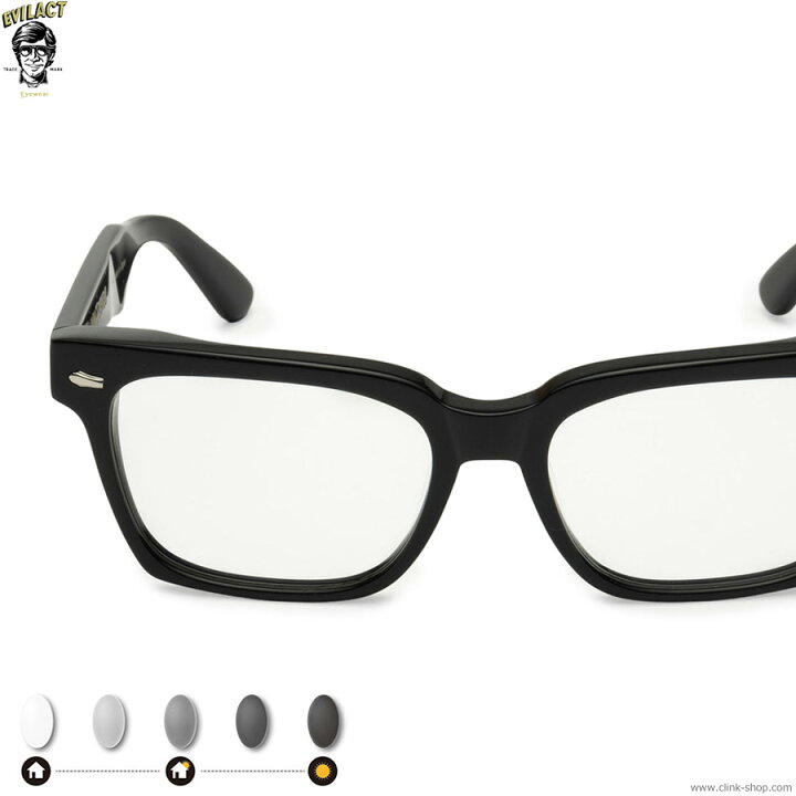 楽天市場】EVILACT イーブルアクト EVILACT EYEWEAR EMBLEM - BLACK 
