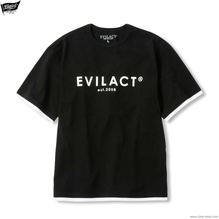 楽天市場】EVILACT イーブルアクト EVILACT LAYERD SS (BLACK/WHITE 